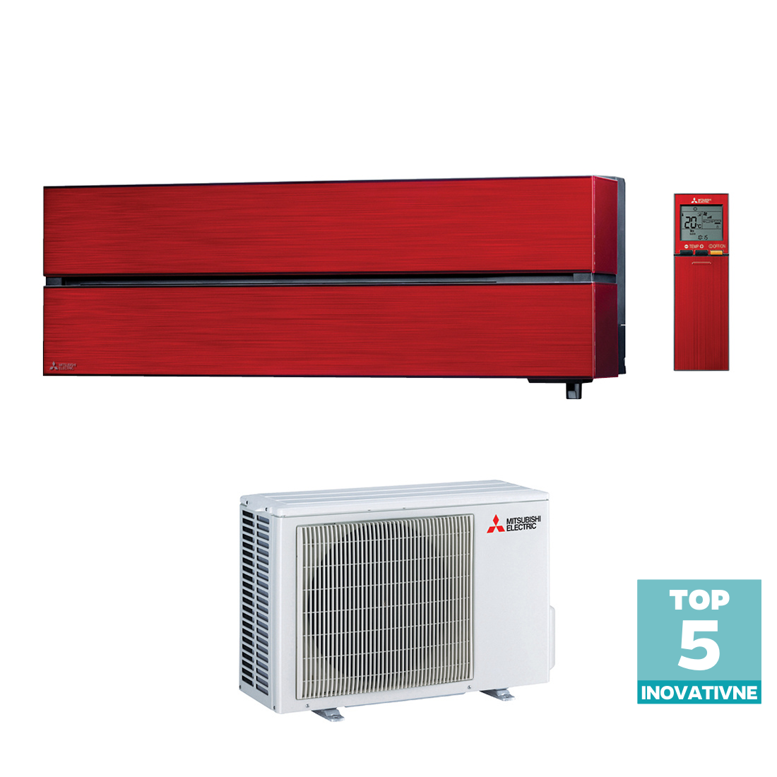 Mitsubishi Electric Kirigamine Style 2.5 kW rubin crveni - MSZ-LN25VGR/MUZ-LN25VG