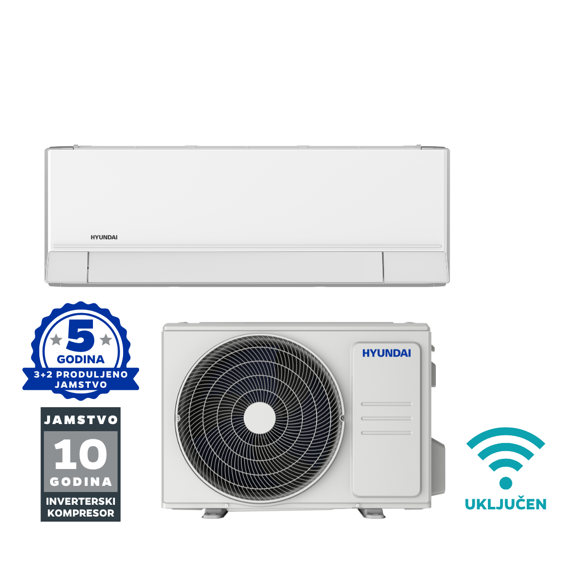 Hyundai Elite Inverter Plus 5.3 kW - ASCI-188CBW5B/ASCO-188CBW5B