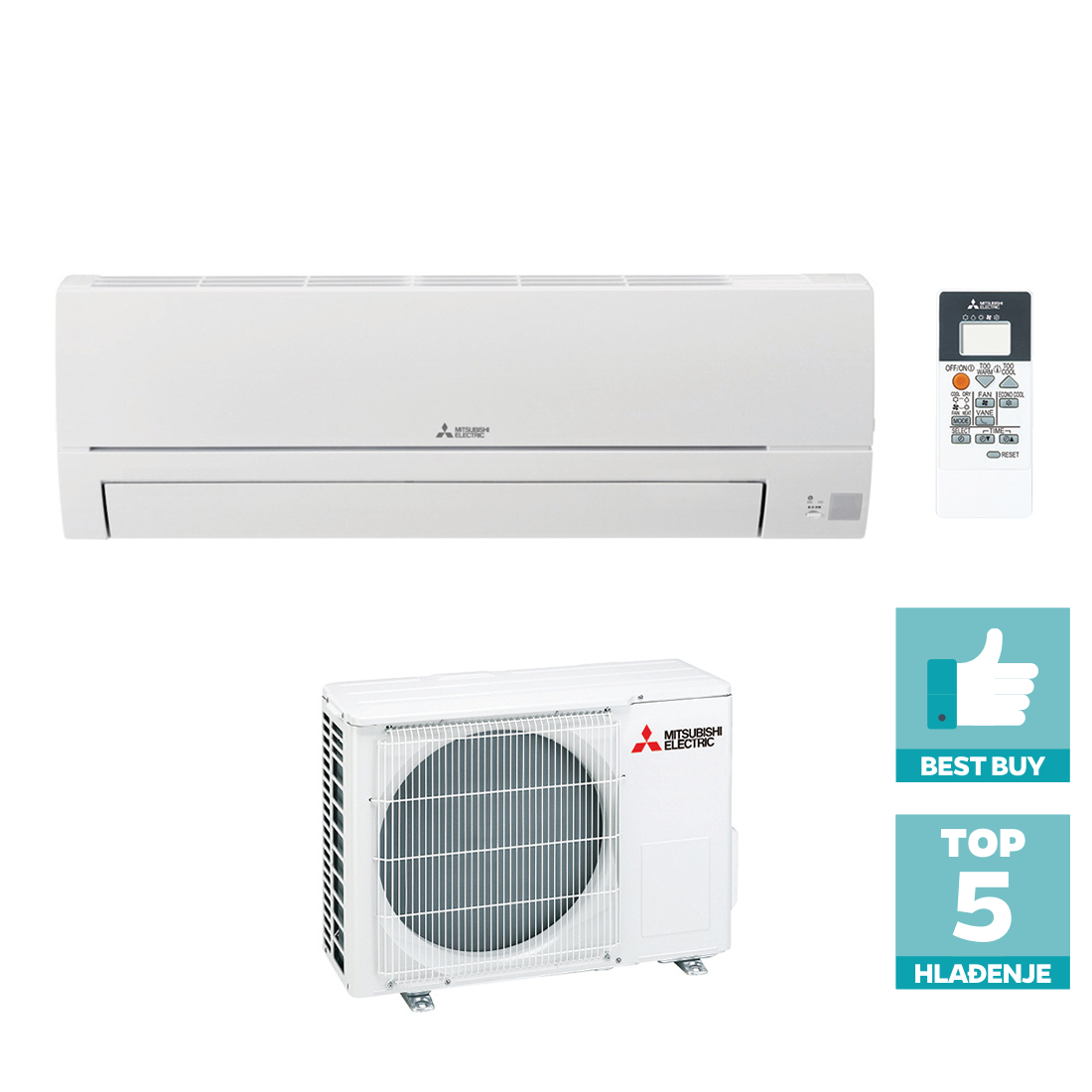 Mitsubishi Electric Standard Eco Inverter 5.0 kW - MSZ-HR50VF/MUZ-HR50VF